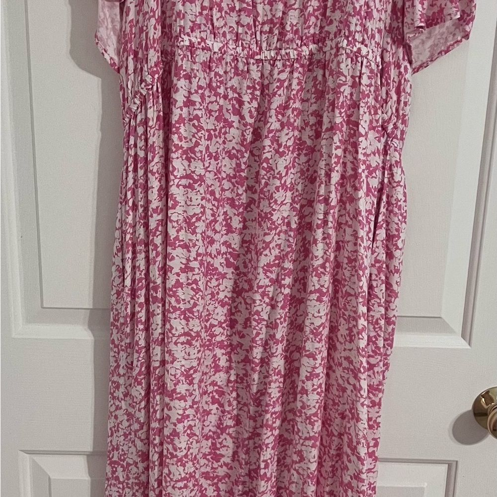 Ava & Viv Pink Floral Midi Dress